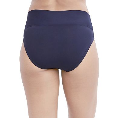 Women's Nautica Knit Fold Over Midrise Swim Bottoms