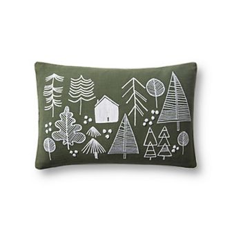 Loloi Green Forest 13" x 21" Throw Pillow