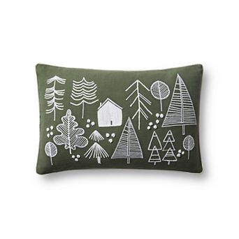 Loloi Green Forest 13" x 21" Throw Pillow