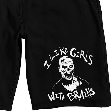 Men's I Like Girls With Brains Pajama Shorts