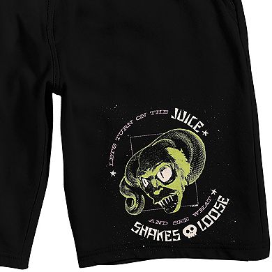 Men's Beetlejuice "Lets Turn on the Juice and see what Shakes Loose" Pajama Shorts