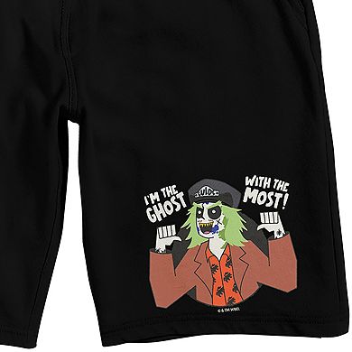 Men's Beetlejuice "I'm the Ghost with the Most" Pajama Shorts