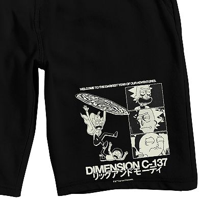 Men's Rick And Morty Pajama Shorts