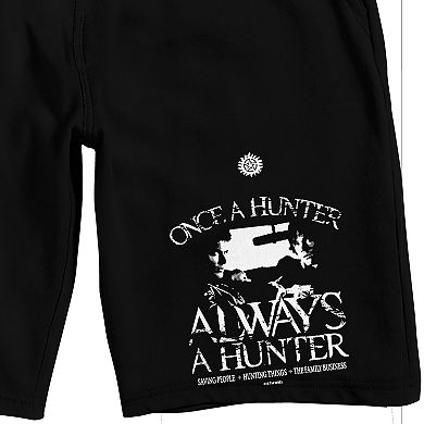 Men's Supernatural Once a Hunter Always a Hunter Pajama Shorts