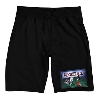 Men's Beetlejuice Animated Pajama Shorts
