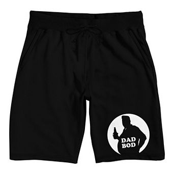 Men's Dad Bod Silhouette Pajama Shorts