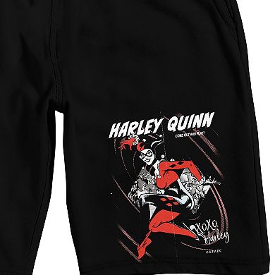Men's Harley Quinn XOXO Pajama Shorts