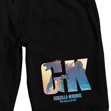 Men's Godzilla vs. Kong Title Pajama Shorts