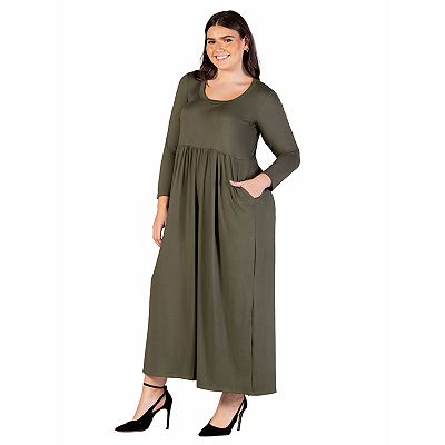sachin and babi light blue dress Plus Size Empire Waist Chiffon Maxi Dress with Long Lantern Sleeves –  Ever-Pretty Plus