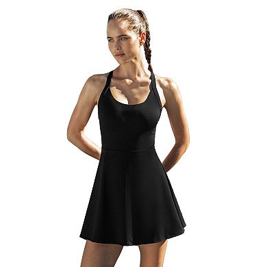 Cupshe Women's Cutout Back Sleeveless Scoopneck Training Dress