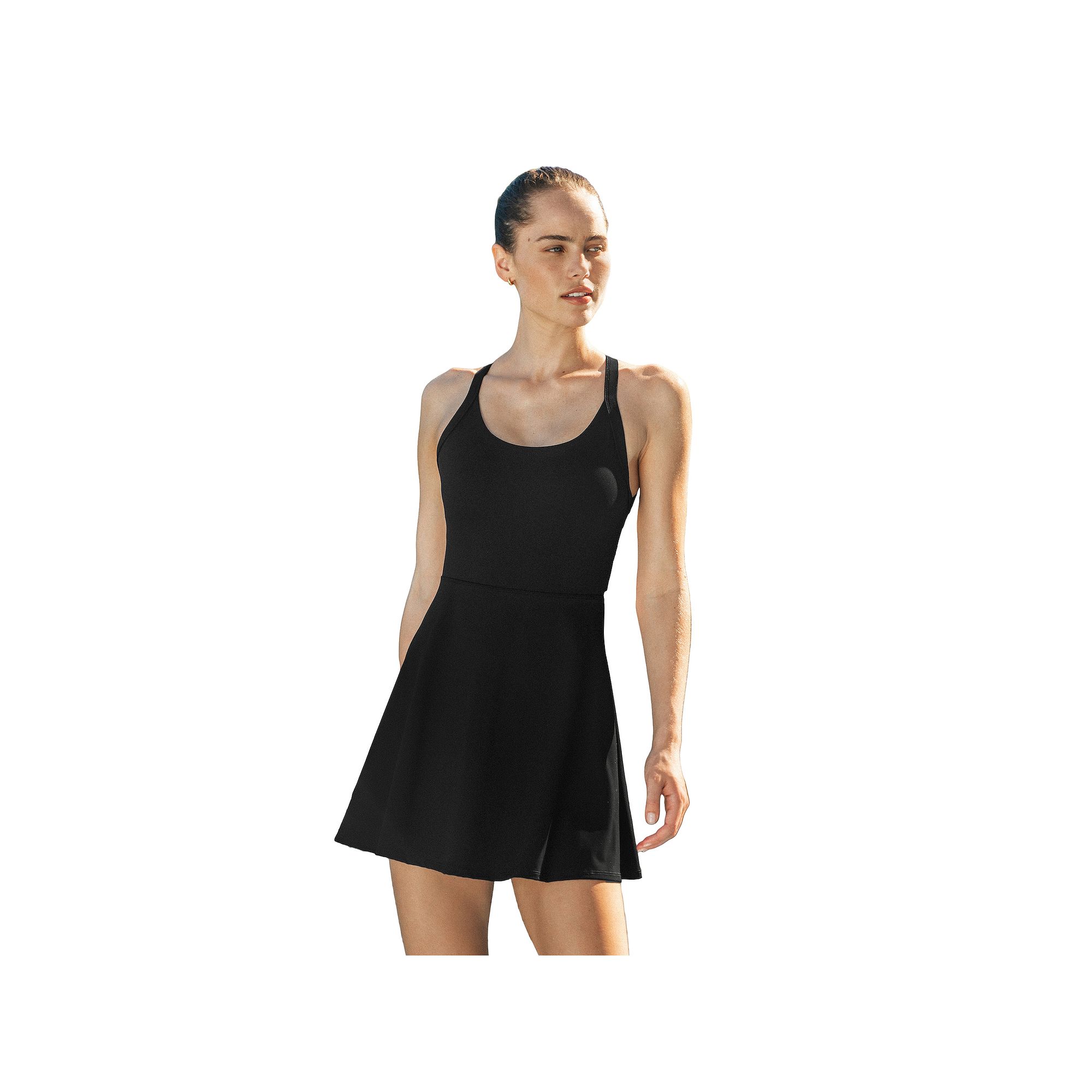 Cupshe Womens Cutout Back Sleeveless Scoopneck Training Dress, Size: XL, B