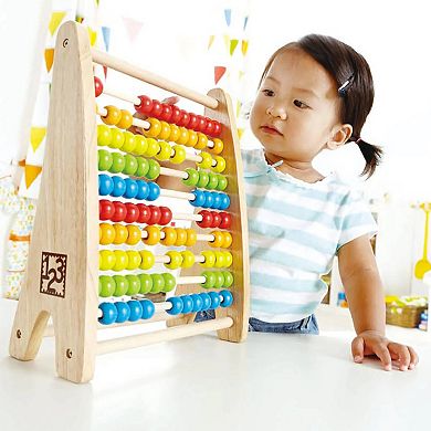 Hape: Rainbow Bead Abacus Colorful Wooden Counting Toy