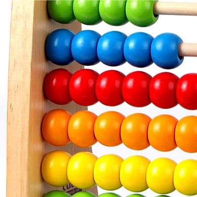 Hape: Rainbow Bead Abacus Colorful Wooden Counting Toy