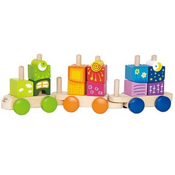 Hape: Fantasia Blocks Train Wooden Sorting & Stacking Toy