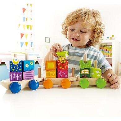 Hape: Fantasia Blocks Train Wooden Sorting & Stacking Toy
