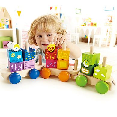 Hape: Fantasia Blocks Train Wooden Sorting & Stacking Toy