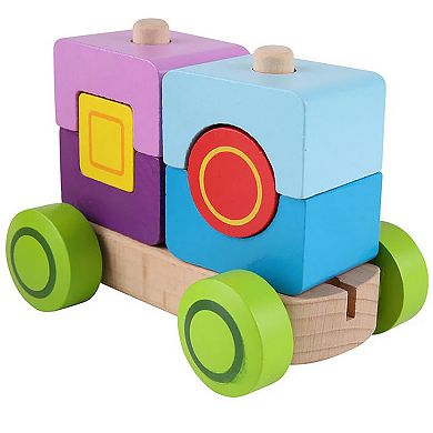 Hape: Fantasia Blocks Train Wooden Sorting & Stacking Toy