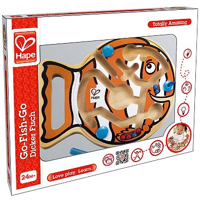 Hape: Go-Fish-Go Wooden Magnetic Wand Bead Maze