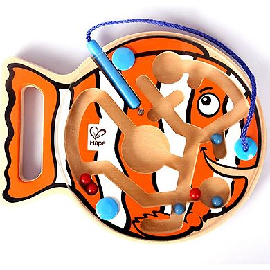Hape: Go-Fish-Go Wooden Magnetic Wand Bead Maze