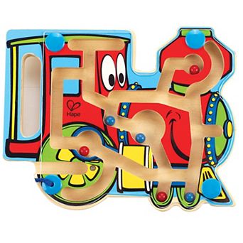 Hape: Choo Choo Tracks Wooden Magnetic Wand Bead Maze