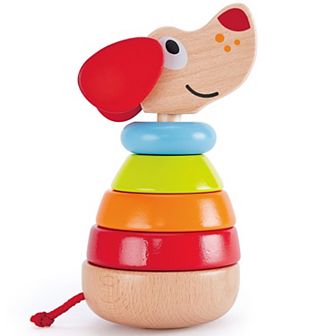 Hape: Pepe Sound Stacker 6 pc Wooden Puppy Toy