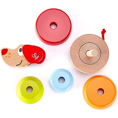 Hape: Pepe Sound Stacker 6-pc. Wooden Puppy Toy