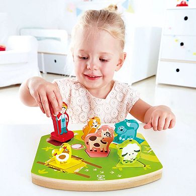 Hape: Farmyard Animal 7-piece Wooden Sound Effect Puzzle