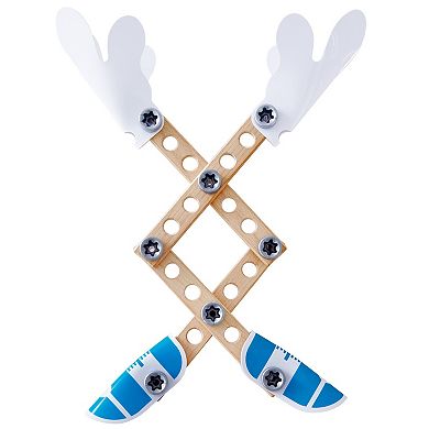 Hape: Junior Inventor: Three Experiment Kit 36-pc. Wooden Building Toy Set