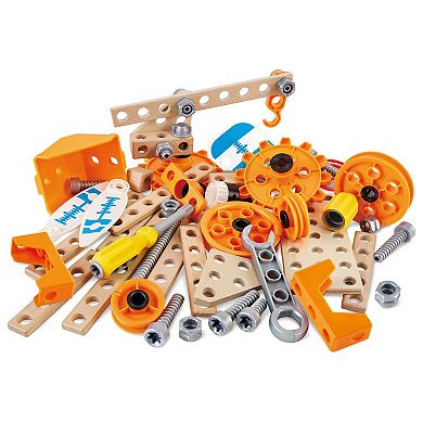 Hape: Junior Inventor: Deluxe Experiment Kit  57-pc. Wooden Building Toy