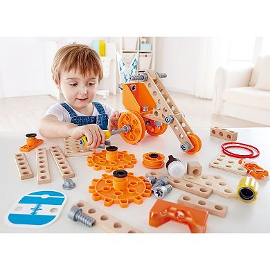 Hape: Junior Inventor: Deluxe Experiment Kit  57-pc. Wooden Building Toy