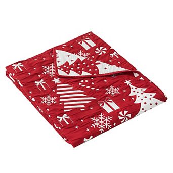 Greenland Home Fashions Peppermint Party Throw