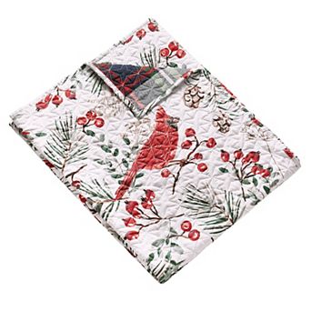 Greenland Home Fashions Cardinal Plaid Throw