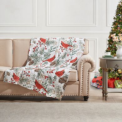 Greenland Home Fashions Cardinal Plaid Throw