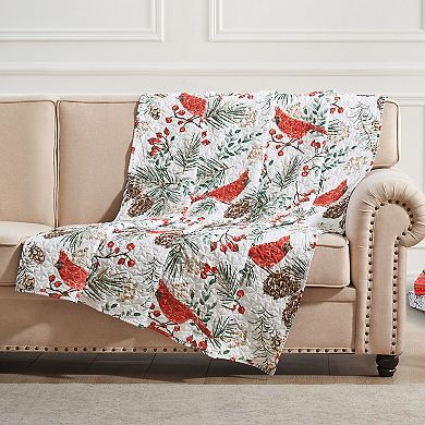 Greenland Home Fashions Cardinal Plaid Throw