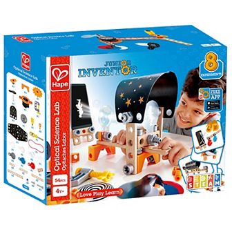 Hape: Junior Inventor: Optical Science Lab 54 pc Wooden Building Toy