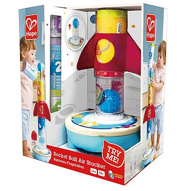 Hape: Rocket Ball Air Stacker Sorting & Construction Stacking Toy