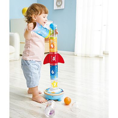 Hape: Rocket Ball Air Stacker Sorting & Construction Stacking Toy