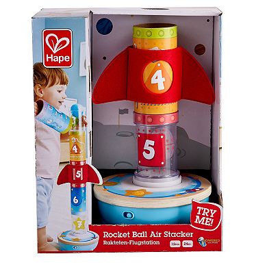 Hape: Rocket Ball Air Stacker Sorting & Construction Stacking Toy
