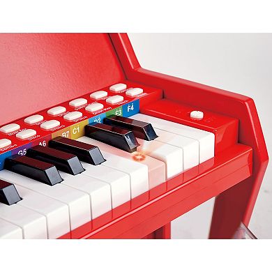 Hape: Learn With Lights Piano & Stool Wooden Electric Musical Toy