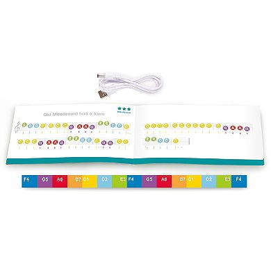 Hape: Learn With Lights Piano & Stool Wooden Electric Musical Toy