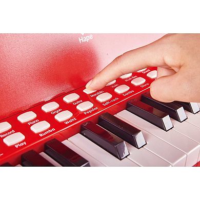 Hape: Learn With Lights Piano & Stool Wooden Electric Musical Toy