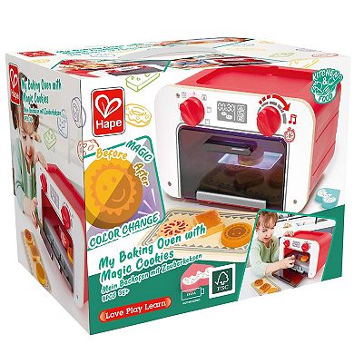 Hape: My Baking Oven With Magic Cookies Light & Sound Wooden Baking Toy