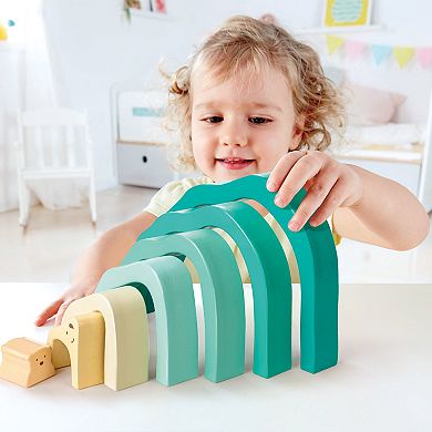 Hape: Arctic Polar Bear Stacking Blocks Wooden Nesting Toy