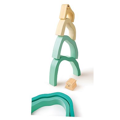 Hape: Arctic Polar Bear Stacking Blocks Wooden Nesting Toy