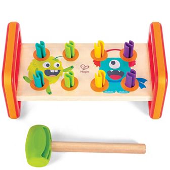 Hape: Monster Match 'n' Smash Hammer Bench Wooden Toy