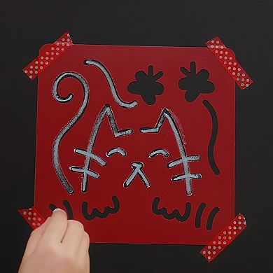 Hape: Chalks & Stencils Art 22-pc. Activity Art Kit