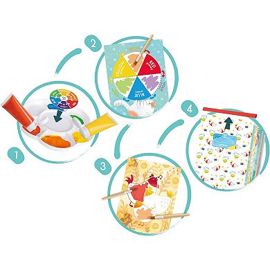 Hape: Color Mix Painting 24-pc. Activity Art Kit
