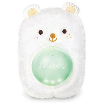 Hape: My Music Pal Huggy Bobo White Plush Bear Animal Sound Machine