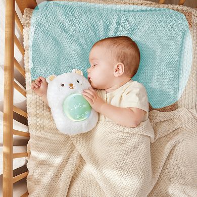 Hape: My Music Pal Huggy Bobo White Plush Bear Animal Sound Machine