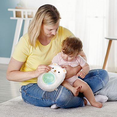 Hape: My Music Pal Huggy Bobo White Plush Bear Animal Sound Machine